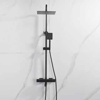 Душевая стойка с термостатом Shevanik S3096H чёрный